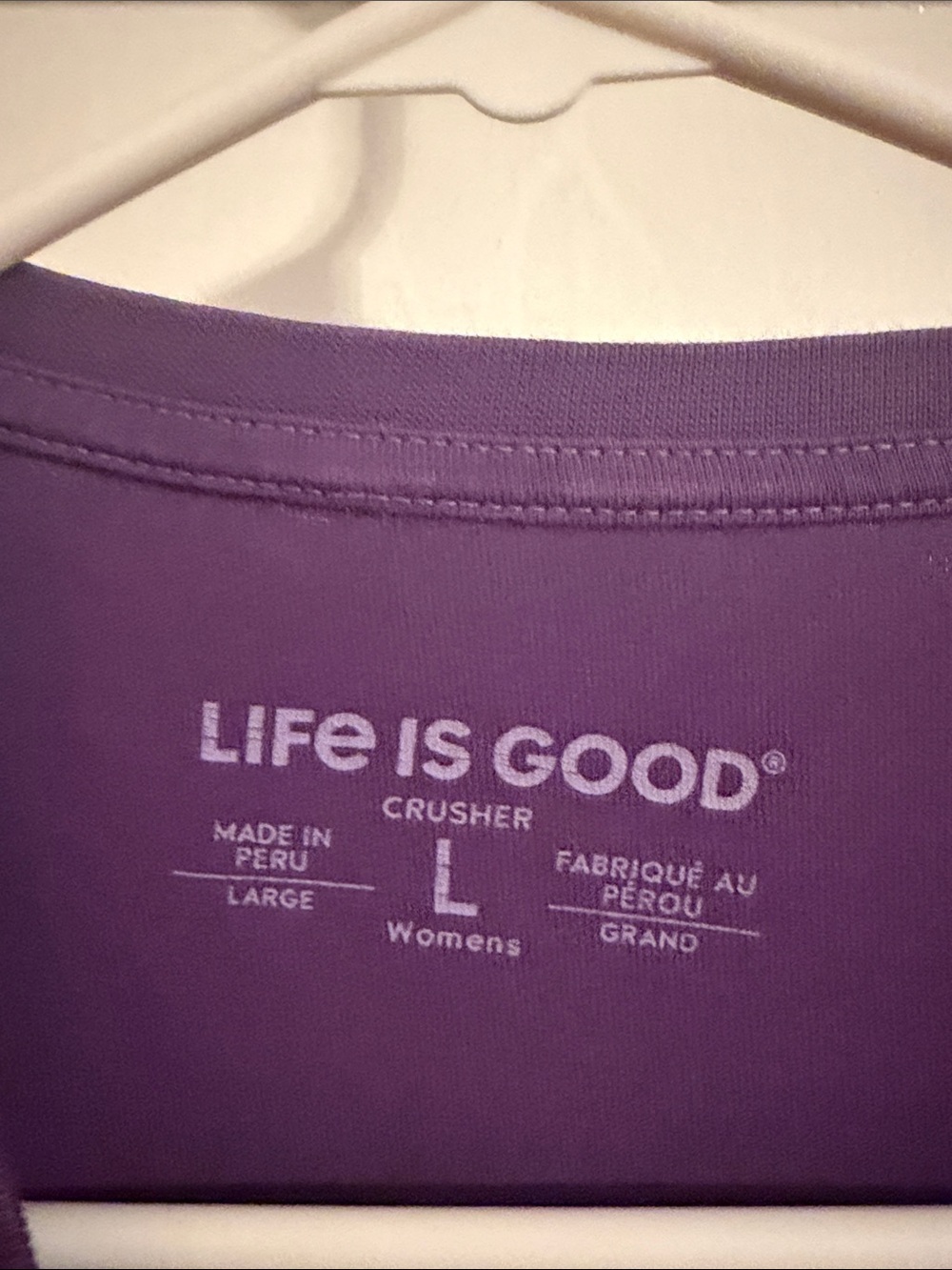 Life is Good Purple Long Sleeve Tee with Snowflake Tree - Picture 4 of 6